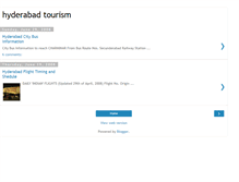 Tablet Screenshot of hyderabadtourist.blogspot.com
