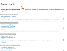 Tablet Screenshot of doctorlizardo.blogspot.com