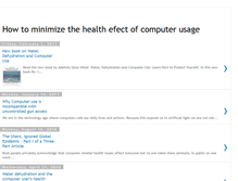 Tablet Screenshot of minimizehealtheffectofcomputerusage.blogspot.com