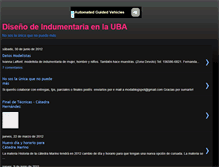 Tablet Screenshot of indumentariaenlauba.blogspot.com