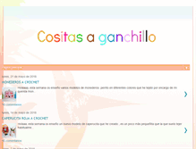 Tablet Screenshot of cositasaganchillo.blogspot.com