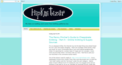 Desktop Screenshot of hipknitizer.blogspot.com