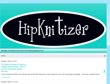 Tablet Screenshot of hipknitizer.blogspot.com