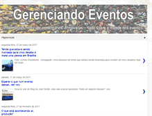Tablet Screenshot of gerenciandoeventos.blogspot.com