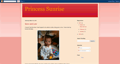 Desktop Screenshot of princesssunrise.blogspot.com