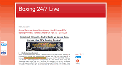 Desktop Screenshot of boxing24-7live.blogspot.com