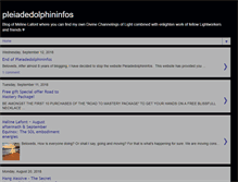 Tablet Screenshot of pleiadedolphininfos.blogspot.com