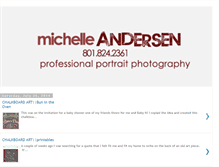 Tablet Screenshot of michelleandersenphotography.blogspot.com