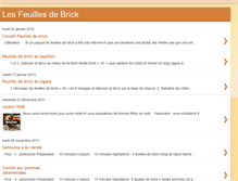 Tablet Screenshot of lesfeuillesdebricks.blogspot.com