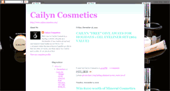 Desktop Screenshot of cailyncosmetics.blogspot.com