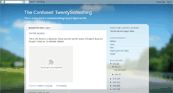 Desktop Screenshot of confusedtwenties.blogspot.com