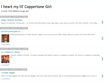 Tablet Screenshot of ilovemylilcoppertonegirl.blogspot.com