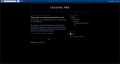 Desktop Screenshot of leasingpro.blogspot.com