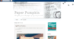 Desktop Screenshot of paperpumpkin.blogspot.com