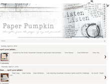 Tablet Screenshot of paperpumpkin.blogspot.com