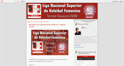 Desktop Screenshot of liganacionaldevoleyfemenino.blogspot.com