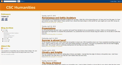 Desktop Screenshot of cschumanities.blogspot.com