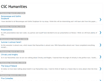 Tablet Screenshot of cschumanities.blogspot.com