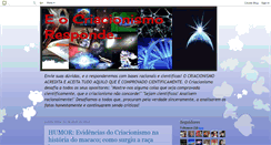 Desktop Screenshot of criacionismoevidencias.blogspot.com