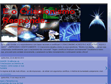Tablet Screenshot of criacionismoevidencias.blogspot.com