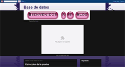 Desktop Screenshot of miblogjanetabasededatos.blogspot.com