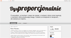 Desktop Screenshot of dysproporcja.blogspot.com