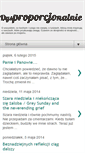 Mobile Screenshot of dysproporcja.blogspot.com