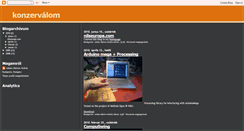 Desktop Screenshot of konzervalom.blogspot.com