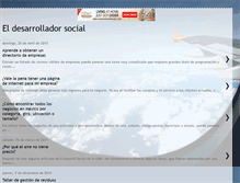 Tablet Screenshot of eldesarrolladorsocial.blogspot.com
