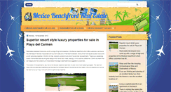 Desktop Screenshot of mexicobeachfrontrealestate.blogspot.com