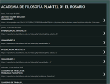 Tablet Screenshot of filosofaelrosario.blogspot.com