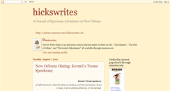 Desktop Screenshot of hickswrites.blogspot.com