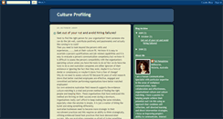 Desktop Screenshot of cultureprofiling.blogspot.com