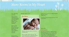 Desktop Screenshot of moreroominmyheart.blogspot.com