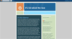 Desktop Screenshot of itsnotabouttherace.blogspot.com