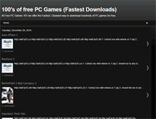 Tablet Screenshot of freepcgames101.blogspot.com