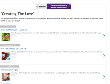 Tablet Screenshot of creatingthelove.blogspot.com