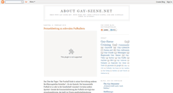 Desktop Screenshot of gay-szene.blogspot.com