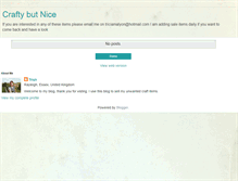 Tablet Screenshot of craftybutnice.blogspot.com
