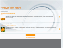 Tablet Screenshot of nettoyercestnaturel.blogspot.com