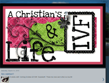 Tablet Screenshot of christiangoingthroughivf.blogspot.com