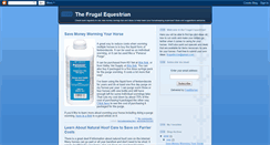 Desktop Screenshot of frugalhorse.blogspot.com