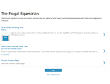 Tablet Screenshot of frugalhorse.blogspot.com