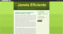 Desktop Screenshot of janelaeficiente.blogspot.com