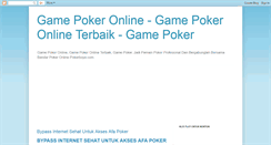 Desktop Screenshot of game-pokeronline.blogspot.com