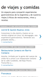 Mobile Screenshot of deviajesycomidas.blogspot.com