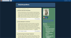 Desktop Screenshot of dailyherpesnews.blogspot.com