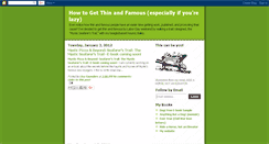 Desktop Screenshot of howtogetthinandfamous.blogspot.com