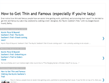 Tablet Screenshot of howtogetthinandfamous.blogspot.com