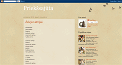 Desktop Screenshot of priekssajuta.blogspot.com